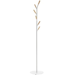 Kave Home Bílý kovový věšák Bren 175 cm