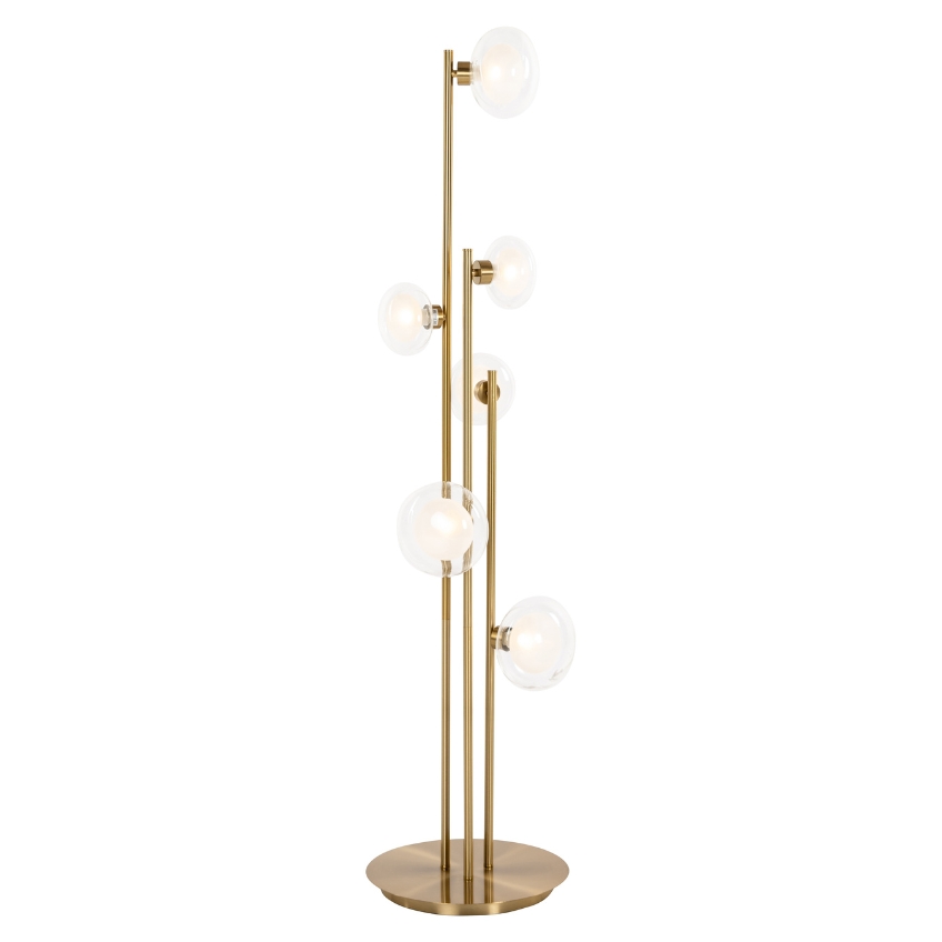 Richmond Skleněná stojací lampa Luva 140 cm