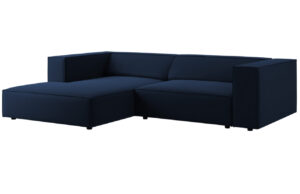 Cosmopolitan Design Královsky modrá sametová rohová pohovka Arendal 224 cm