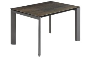 Kave Home Šedý keramický rozkládací jídelní stůl Axis 120/180 x 80 cm