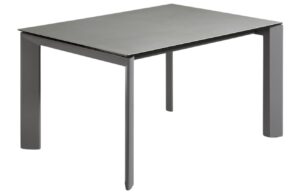 Kave Home Šedý keramický rozkládací jídelní stůl Axis 140/200 x 90 cm