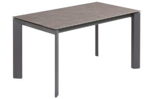 Kave Home Šedý keramický rozkládací jídelní stůl Axis 140/200 x 90 cm