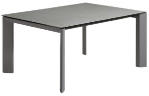 Kave Home Šedý keramický rozkládací jídelní stůl Axis 160/220 x 90 cm