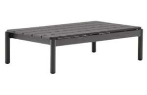 Kave Home Šedý zahradní stolek Sorells 91 x 57 cm