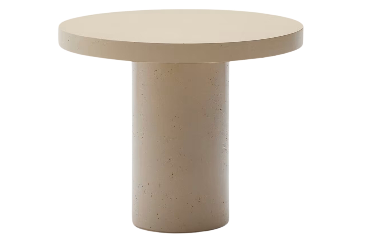 Kave Home Béžový cementový zahradní stůl Aiguablava 90 cm