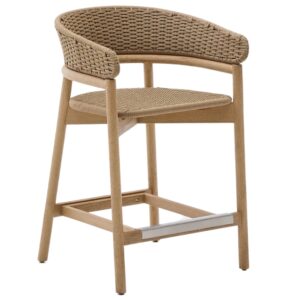 Kave Home Béžová zahradní barová židle Arinella 65 cm