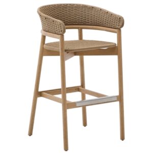 Kave Home Béžová zahradní barová židle Arinella 75 cm