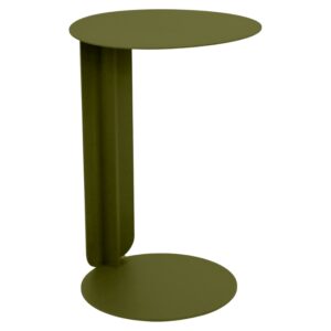 Fermob Zelený kovový zahradní odkládací stolek Bebop 40 cm