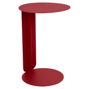 Fermob Červený kovový zahradní odkládací stolek Bebop 40 cm