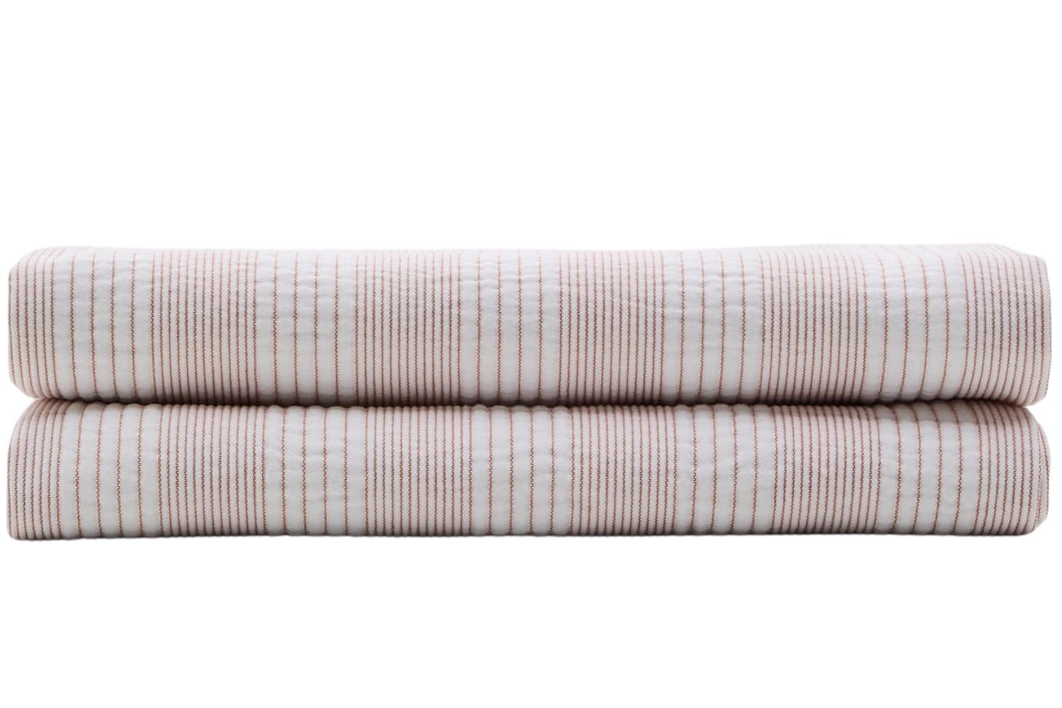 Kave Home Béžovobílý bavlněný přehoz Macie 240 x 260 cm