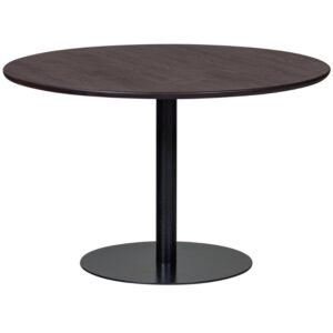 WOOOD Tmavý dubový jídelní stůl Tablo ⌀120 cm