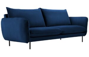 Cosmopolitan Design Královsky modrá sametová pohovka Vienna 160 cm