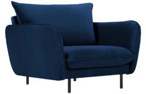 Cosmopolitan Design Královsky modré sametové křeslo Vienna