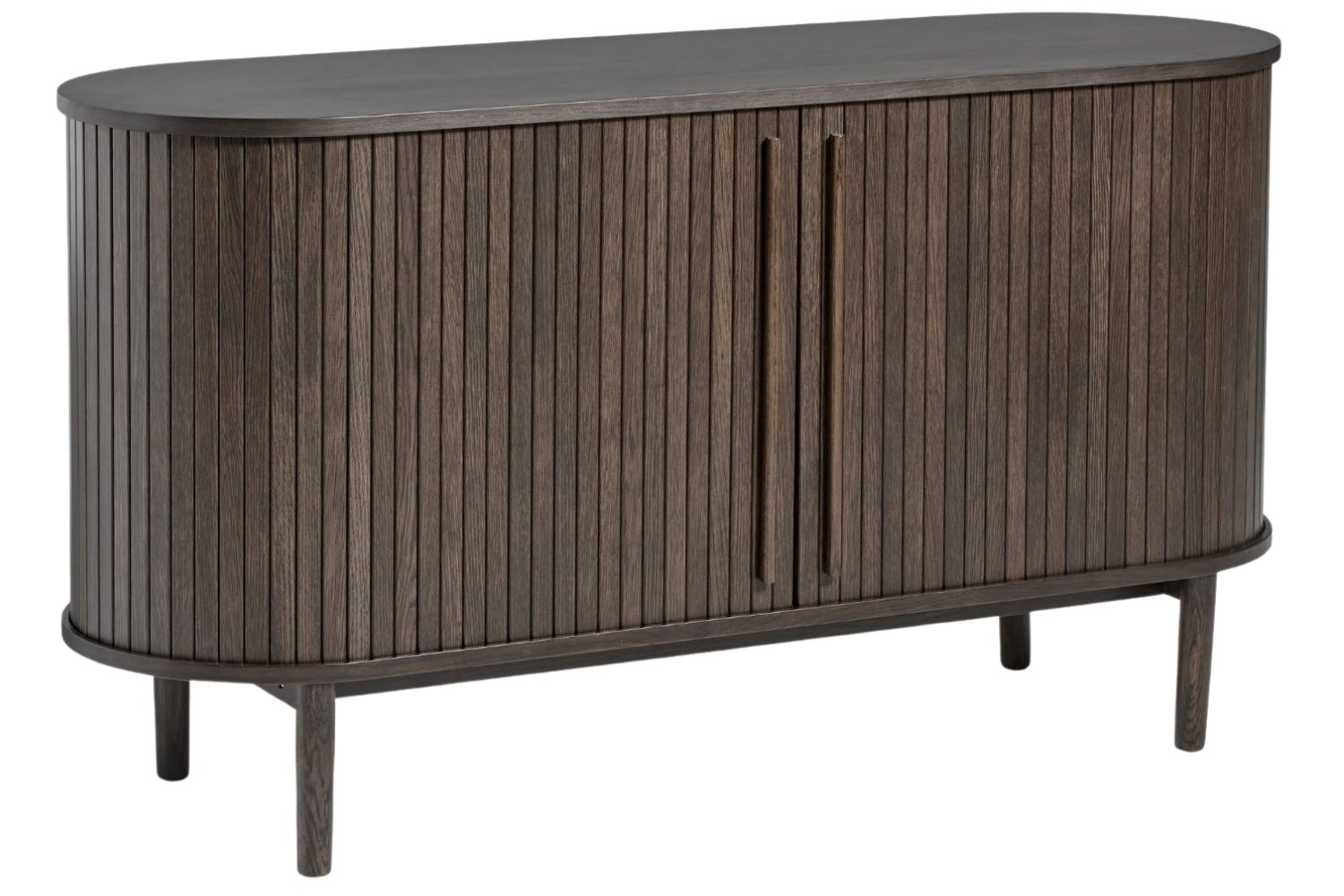 Unique Furniture Tmavá dubová komoda Meta 140 cm