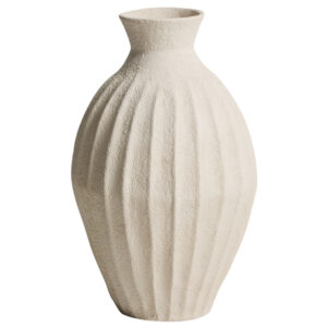 Kave Home Béžová váza Arquena 67 cm