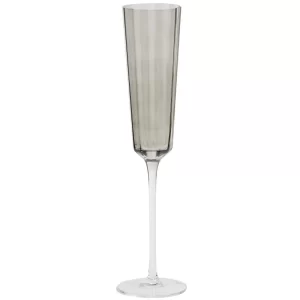 Kave Home Šedá sklenice na sekt Clarien 180 ml