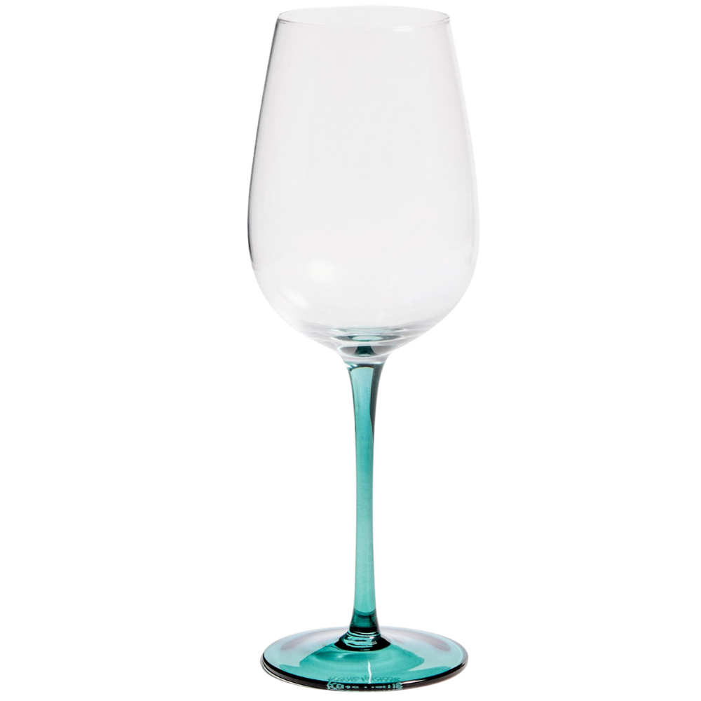 Kave Home Zelená sklenička na víno Irides 430 ml
