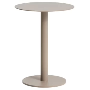 Kave Home Béžový hliníkový zahradní stolek Asinara ⌀ 40 cm