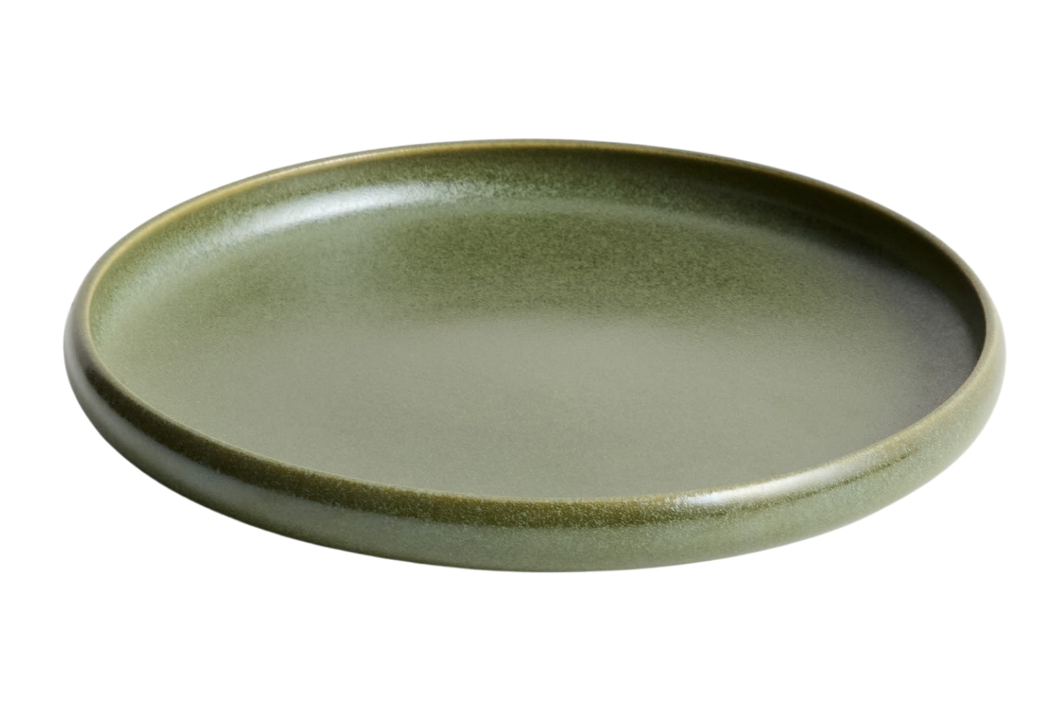 Kave Home Zelený keramický dezertní talíř Uilo 21 cm
