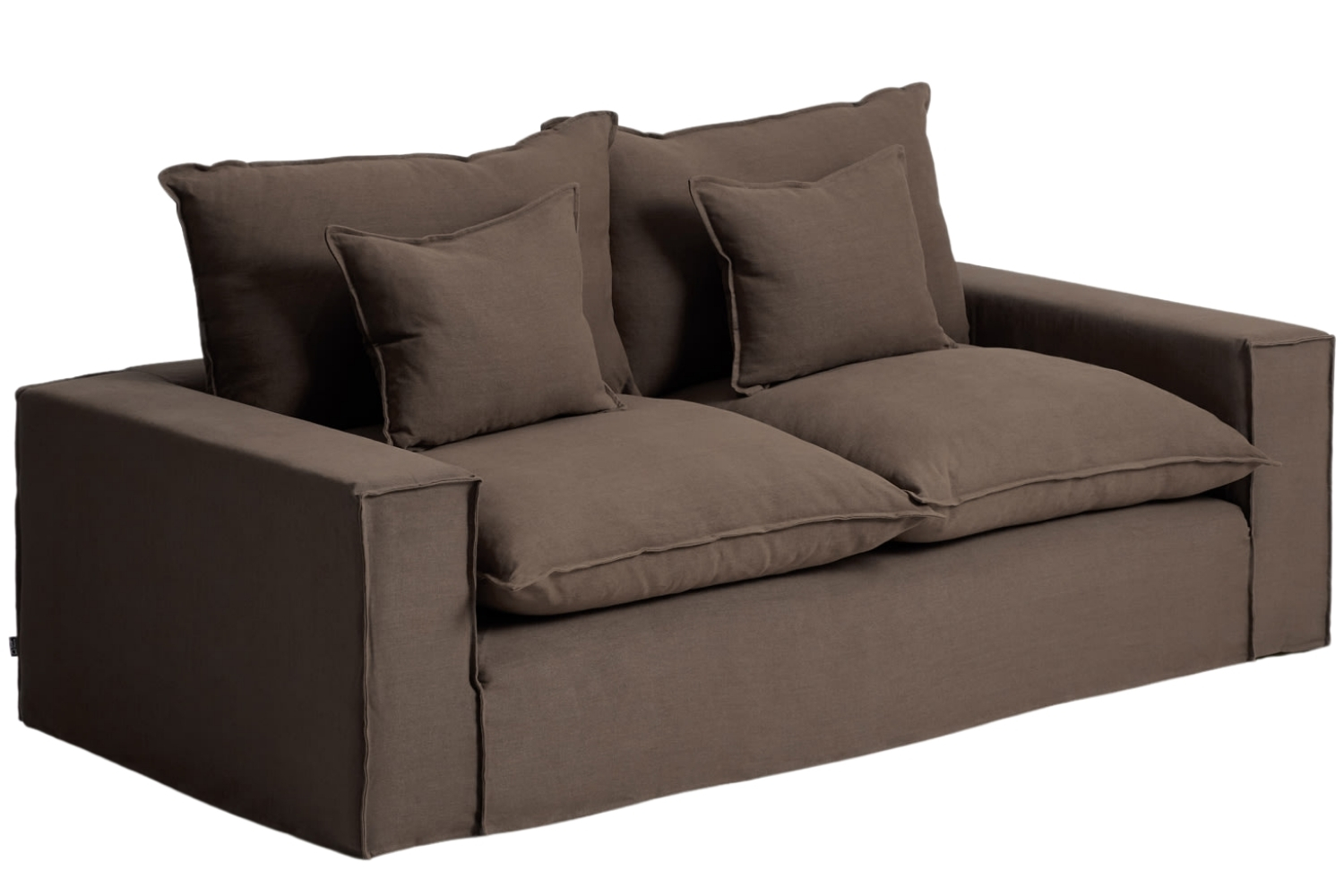 Kave Home Hnědá pohovka Anarela 220 cm s odnímatelným potahem