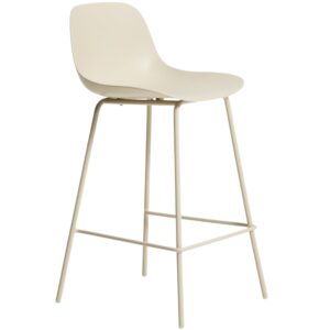 Kave Home Béžová plastová barová židle Altea 65 cm