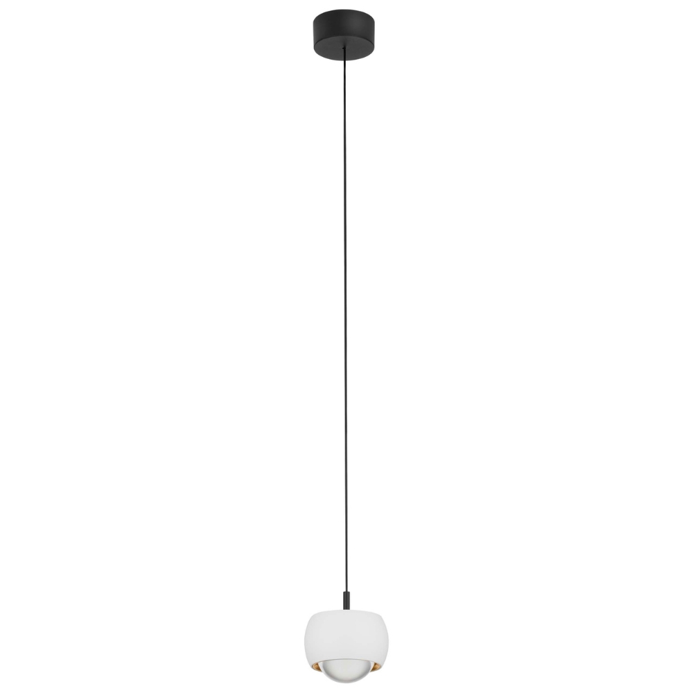 Nova Luce Bílé závěsné LED světlo Conga 10 cm