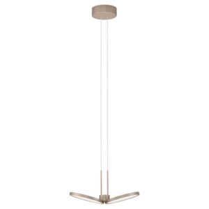 Nova Luce Béžové závěsné LED světlo Vea 33 cm