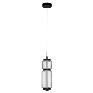 Nova Luce Skleněné závěsné LED světlo Liessa 12 cm