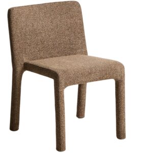 Kave Home Hnědá čalouněná jídelní židle Loria