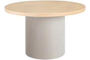 Nordic Living Dřevěný kulatý jídelní stůl Sola 120 cm