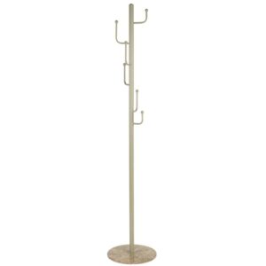 Housecraft Living Béžový kovový stojací věšák Baz 178 cm s mramorovou podstavou