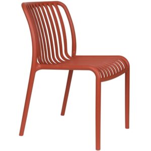 Housecraft Living Terakotová plastová zahradní židle Mante