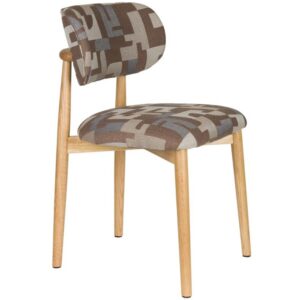 Housecraft Living Hnědá čalouněná jídelní židle Elle