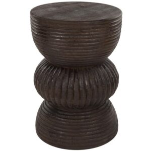 Housecraft Living Hnědý dřevěný odkládací stolek Santo ø 30 cm