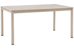Nordic Living Béžový keramický zahradní stůl Claudia 160 x 90 cm