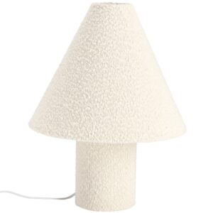 Bizzotto Bílá bouclé stolní lampa Radha
