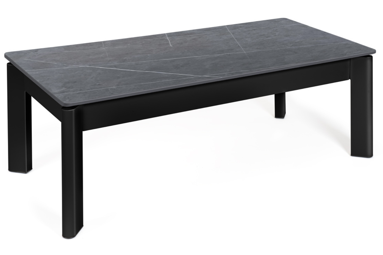 Somcasa Šedý keramický rozkládací konferenční stolek Roland 120 x 60 cm