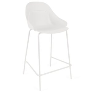 Somcasa Bílá plastová barová židle Toby 67 cm