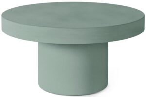 Somcasa Zelený cementový zahraní stolek Donato ø 80 cm
