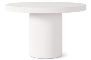 Somcasa Bílý cementový zahraní stůl Thelma ø 90 cm