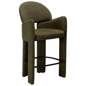 ​​​​​Dan-Form Zelená bouclé barová židle Aole 69 cm