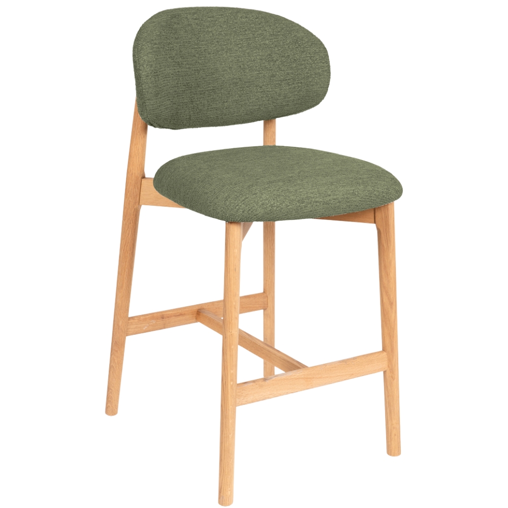 Somcasa Zelená čalouněná barová židle Renzo 66 cm