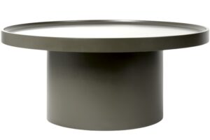 Somcasa Zelený lakovaný konferenční stolek Warren ø 80 cm