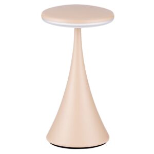Nova Luce Béžová kovová nabíjecí stolní LED lampa Elbo
