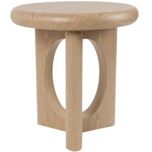 Somcasa Dubový odkládací stolek Arnaud ø 50 cm