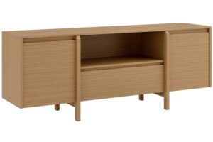 Somcasa Dubový TV stolek Pacific 160 x 43 cm se zásuvkou