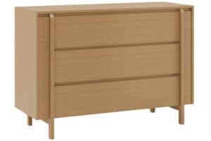 Somcasa Dubová komoda Pacific 120 x 43 cm se zásuvkami