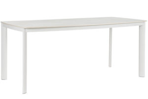 Bizzotto Bílý zahradní stůl Alcora 180 x 90 cm s keramickou deskou