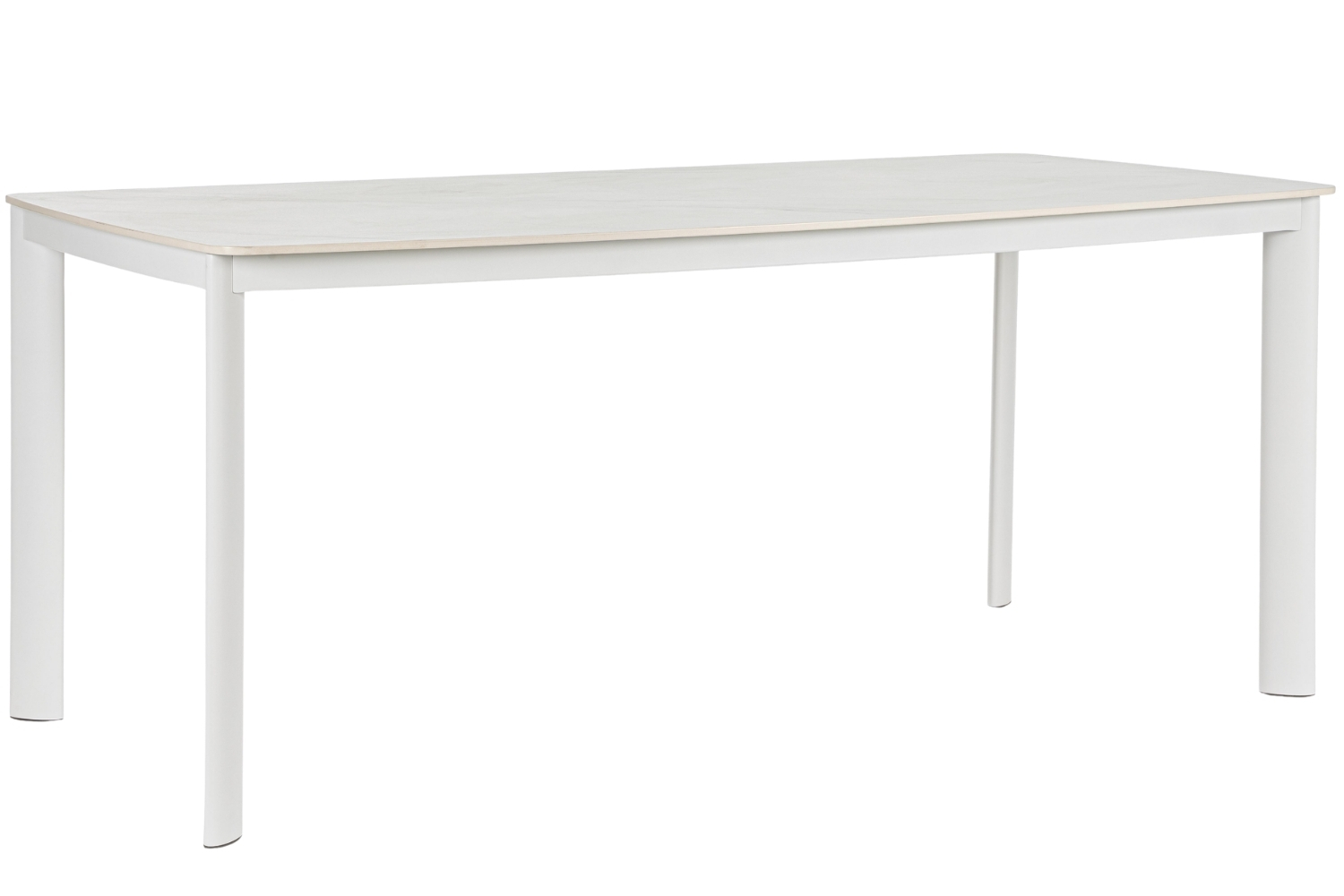 Bizzotto Bílý zahradní stůl Alcora 180 x 90 cm s keramickou deskou