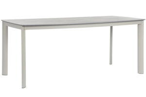 Bizzotto Světle šedý zahradní stůl Alcora 180 x 90 cm s keramickou deskou